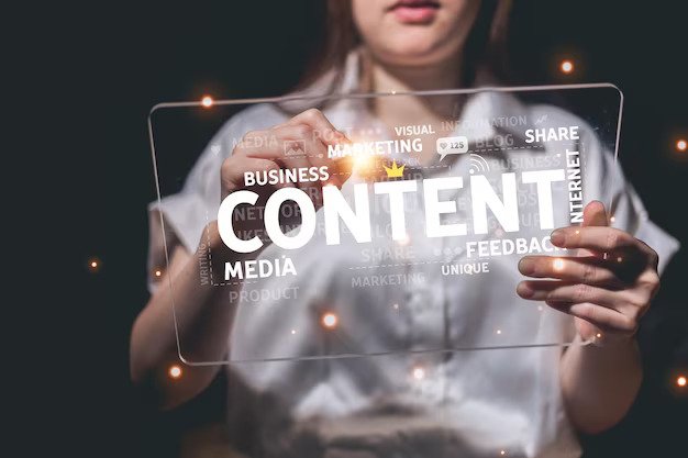 content marketing concept business technology internet network concept