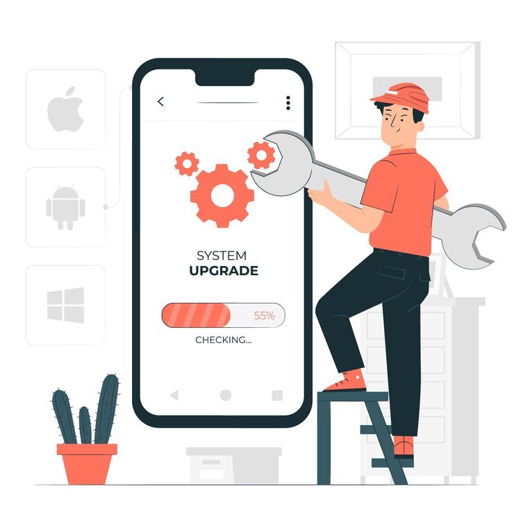 operating system upgrade concept