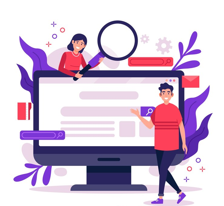 search concept landing page