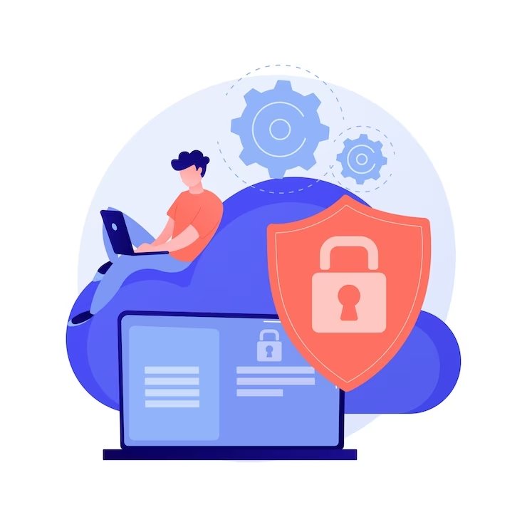 cloud computing security abstract concept